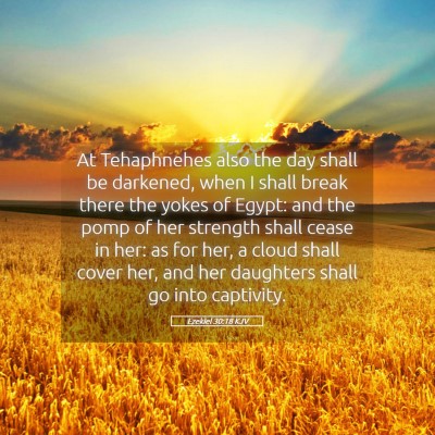 Picture 05 - Ezekiel 30:18 KJV - At Tehaphnehes also the day shall be darkened, - Bible Verse Picture