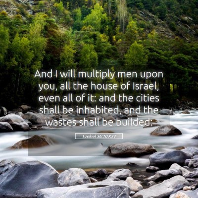 Picture 05 - Ezekiel 36:10 KJV - And I will multiply men upon you, all the house - Bible Verse Picture