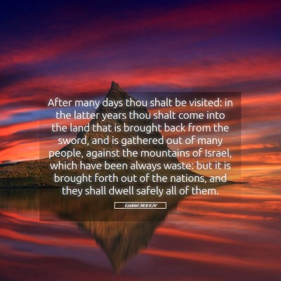 Picture 05 - Ezekiel 38:8 KJV - After many days thou shalt be visited: in the - Bible Verse Picture