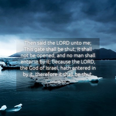 Picture 05 - Ezekiel 44:2 KJV - Then said the LORD unto me; This gate shall be - Bible Verse Picture