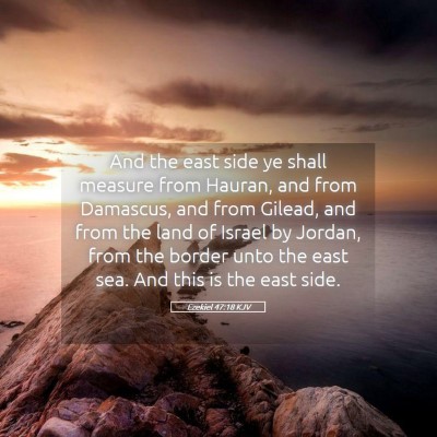 Picture 05 - Ezekiel 47:18 KJV - And the east side ye shall measure from Hauran, - Bible Verse Picture