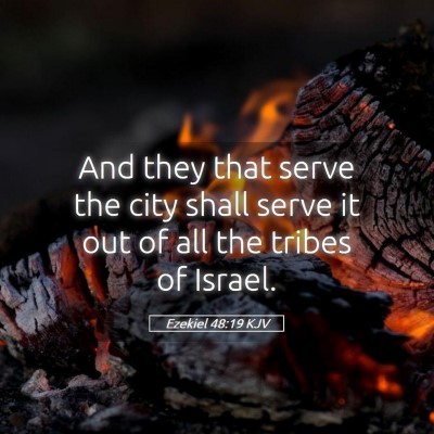 Picture 05 - Ezekiel 48:19 KJV - And they that serve the city shall serve it out - Bible Verse Picture