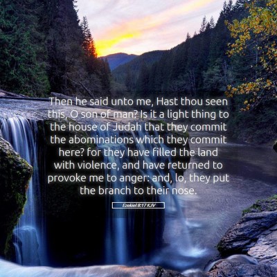 Picture 05 - Ezekiel 8:17 KJV - Then he said unto me, Hast thou seen this, O son - Bible Verse Picture