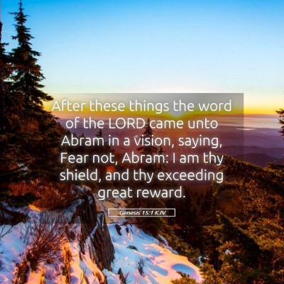 Picture 05 - Genesis 15:1 KJV - After these things the word of the LORD came unto - Bible Verse Picture