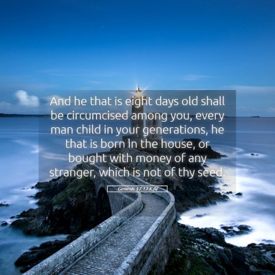 Picture 05 - Genesis 17:12 KJV - And he that is eight days old shall be - Bible Verse Picture
