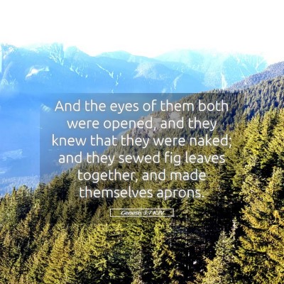 Picture 05 - Genesis 3:7 KJV - And the eyes of them both were opened, and they - Bible Verse Picture