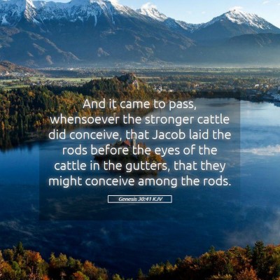 Picture 05 - Genesis 30:41 KJV - And it came to pass, whensoever the stronger - Bible Verse Picture