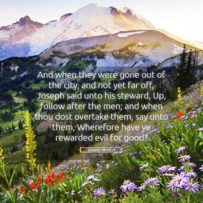 Picture 05 - Genesis 44:4 KJV - And when they were gone out of the city, and not - Bible Verse Picture