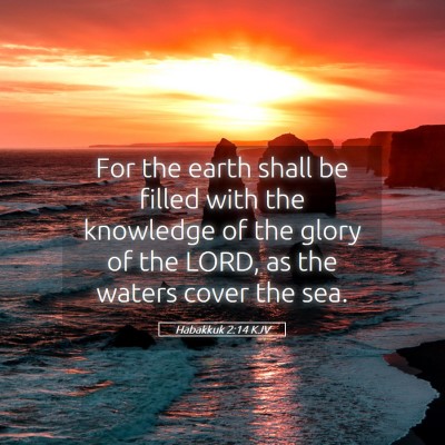Picture 05 - Habakkuk 2:14 KJV - For the earth shall be filled with the knowledge - Bible Verse Picture