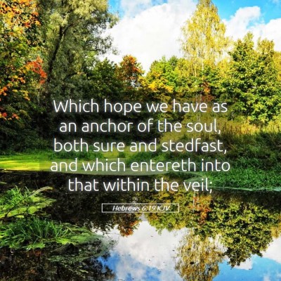 Picture 05 - Hebrews 6:19 KJV - Which hope we have as an anchor of the soul, both - Bible Verse Picture