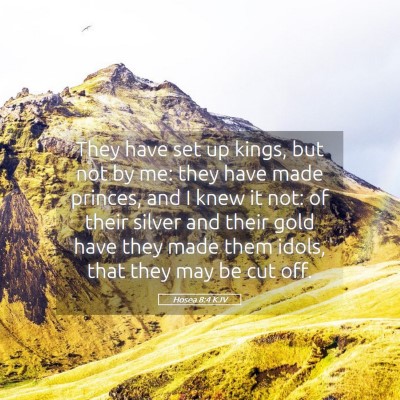 Picture 05 - Hosea 8:4 KJV - They have set up kings, but not by me: they have - Bible Verse Picture