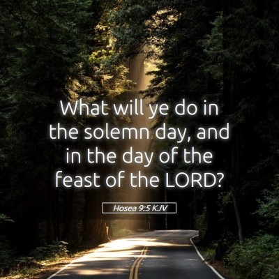 Picture 05 - Hosea 9:5 KJV - What will ye do in the solemn day, and in the day - Bible Verse Picture