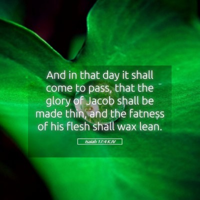 Picture 05 - Isaiah 17:4 KJV - And in that day it shall come to pass, that the - Bible Verse Picture