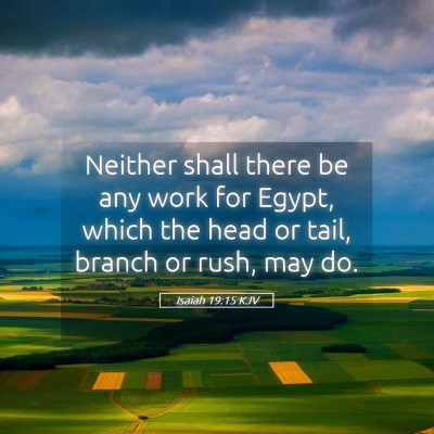 Picture 05 - Isaiah 19:15 KJV - Neither shall there be any work for Egypt, which - Bible Verse Picture