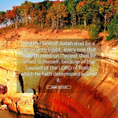 Picture 05 - Isaiah 19:17 KJV - And the land of Judah shall be a terror unto - Bible Verse Picture