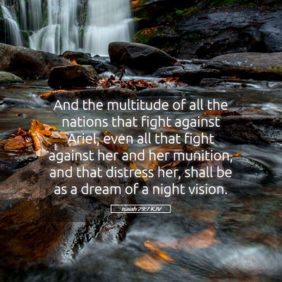 Picture 05 - Isaiah 29:7 KJV - And the multitude of all the nations that fight - Bible Verse Picture