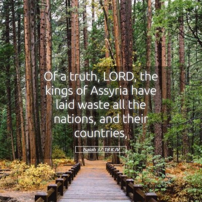 Picture 05 - Isaiah 37:18 KJV - Of a truth, LORD, the kings of Assyria have laid - Bible Verse Picture