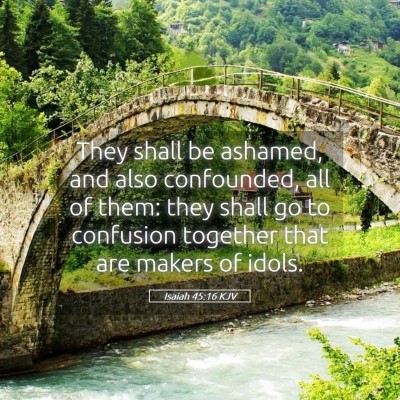 Picture 05 - Isaiah 45:16 KJV - They shall be ashamed, and also confounded, all - Bible Verse Picture