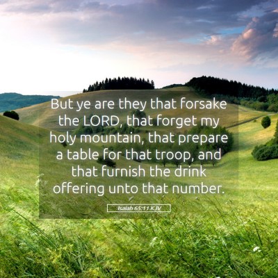 Picture 05 - Isaiah 65:11 KJV - But ye are they that forsake the LORD, that - Bible Verse Picture