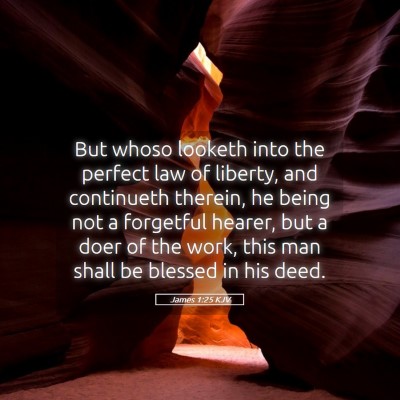 Picture 05 - James 1:25 KJV - But whoso looketh into the perfect law of - Bible Verse Picture