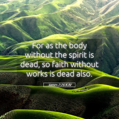Picture 05 - James 2:26 KJV - For as the body without the spirit is dead, so - Bible Verse Picture