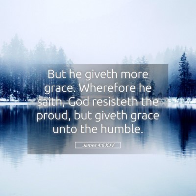 Picture 05 - James 4:6 KJV - But he giveth more grace. Wherefore he saith, God - Bible Verse Picture