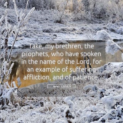 Picture 05 - James 5:10 KJV - Take, my brethren, the prophets, who have spoken - Bible Verse Picture