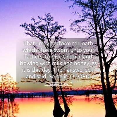 Picture 05 - Jeremiah 11:5 KJV - That I may perform the oath which I have sworn - Bible Verse Picture