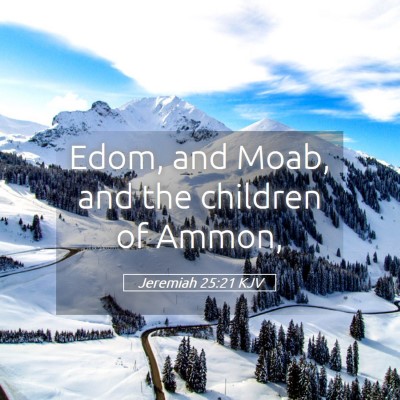 Picture 05 - Jeremiah 25:21 KJV - Edom, and Moab, and the children of - Bible Verse Picture
