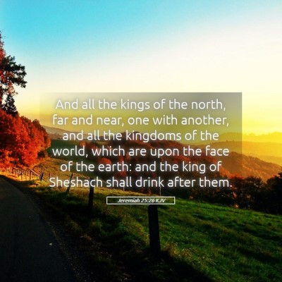 Picture 05 - Jeremiah 25:26 KJV - And all the kings of the north, far and near, one - Bible Verse Picture