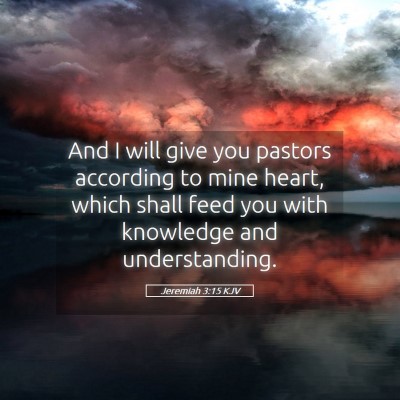 Picture 05 - Jeremiah 3:15 KJV - And I will give you pastors according to mine - Bible Verse Picture