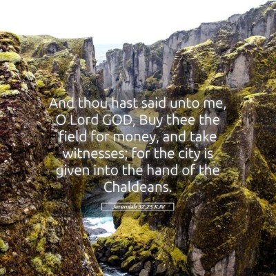 Picture 05 - Jeremiah 32:25 KJV - And thou hast said unto me, O Lord GOD, Buy thee - Bible Verse Picture