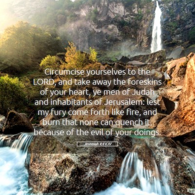 Picture 05 - Jeremiah 4:4 KJV - Circumcise yourselves to the LORD, and take away - Bible Verse Picture
