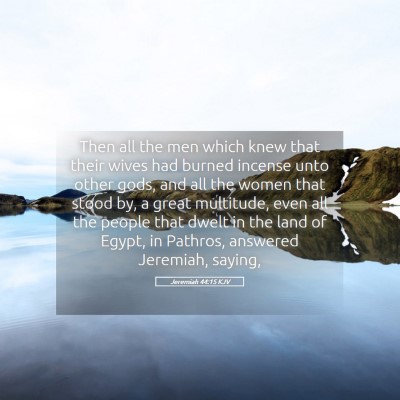 Picture 05 - Jeremiah 44:15 KJV - Then all the men which knew that their wives had - Bible Verse Picture