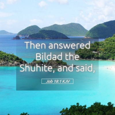 Picture 05 - Job 18:1 KJV - Then answered Bildad the Shuhite, and - Bible Verse Picture