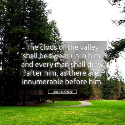 Picture 05 - Job 21:33 KJV - The clods of the valley shall be sweet unto him, - Bible Verse Picture