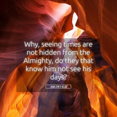 Picture 05 - Job 24:1 KJV - Why, seeing times are not hidden from the - Bible Verse Picture