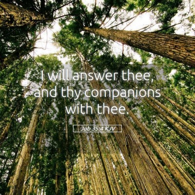 Picture 05 - Job 35:4 KJV - I will answer thee, and thy companions with - Bible Verse Picture