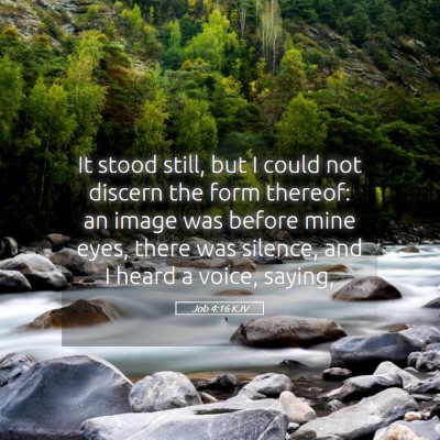 Picture 05 - Job 4:16 KJV - It stood still, but I could not discern the form - Bible Verse Picture