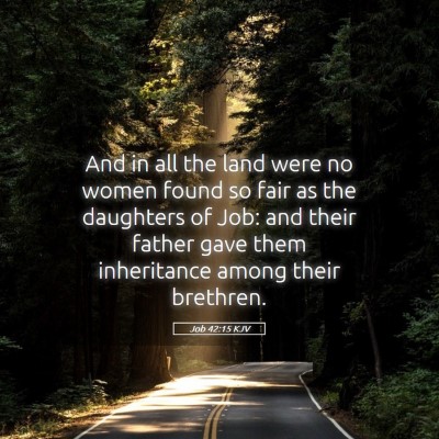 Picture 05 - Job 42:15 KJV - And in all the land were no women found so fair - Bible Verse Picture