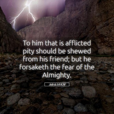 Picture 05 - Job 6:14 KJV - To him that is afflicted pity should be shewed - Bible Verse Picture