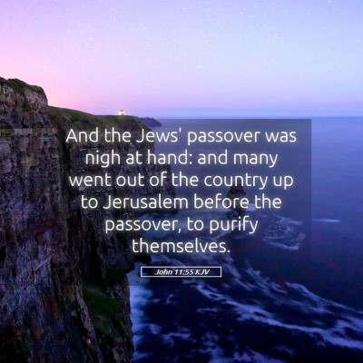 Picture 05 - John 11:55 KJV - And the Jews' passover was nigh at hand: and many - Bible Verse Picture