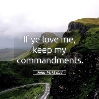 Picture 05 - John 14:15 KJV - If ye love me, keep my - Bible Verse Picture