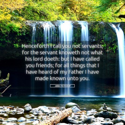 Picture 05 - John 15:15 KJV - Henceforth I call you not servants; for the - Bible Verse Picture