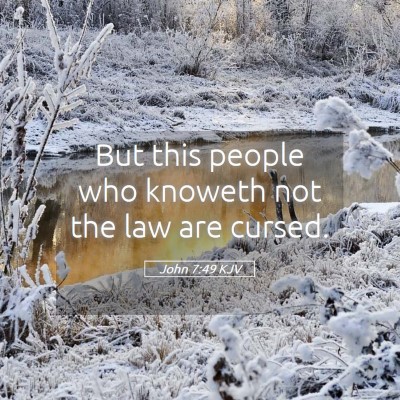 Picture 05 - John 7:49 KJV - But this people who knoweth not the law are - Bible Verse Picture