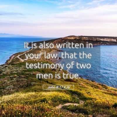 Picture 05 - John 8:17 KJV - It is also written in your law, that the - Bible Verse Picture