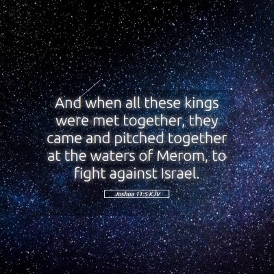 Picture 05 - Joshua 11:5 KJV - And when all these kings were met together, they - Bible Verse Picture