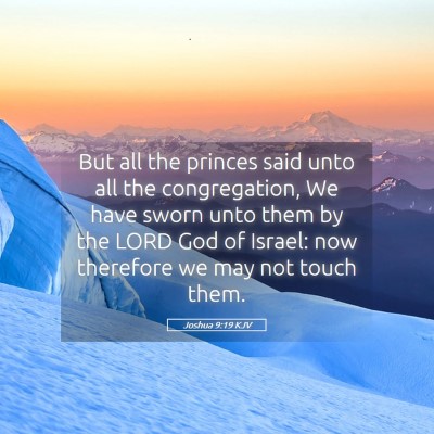 Picture 05 - Joshua 9:19 KJV - But all the princes said unto all the - Bible Verse Picture