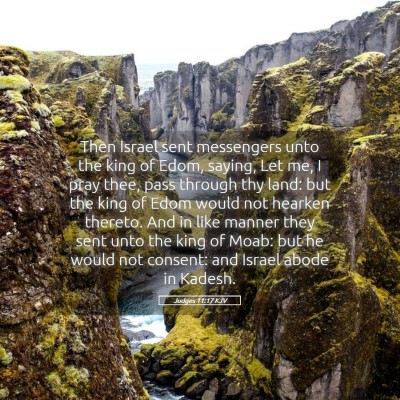 Picture 05 - Judges 11:17 KJV - Then Israel sent messengers unto the king of - Bible Verse Picture