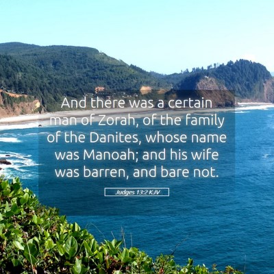 Picture 05 - Judges 13:2 KJV - And there was a certain man of Zorah, of the - Bible Verse Picture